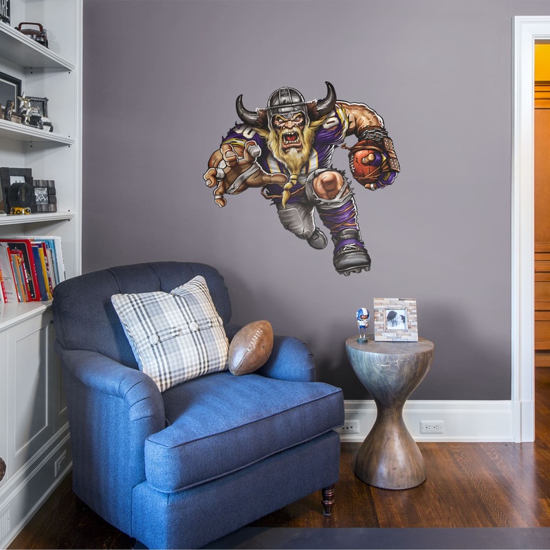 Vicious Viking Logo – RealBig Collection – Official NFL – Minnesota Vikings – Reusable Vinyl Wall Decals