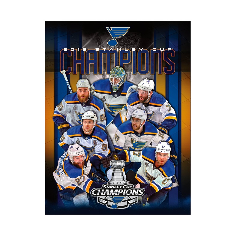 2019 Stanley Cup Champions – Peel & Stick Poster – Official NHL – St. Louis Blues – Reusable Vinyl Wall Decal