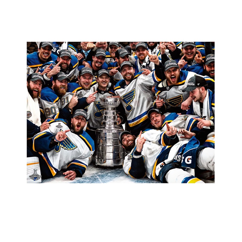 2019 Stanley Cup Champions Team Mural – Peel & Stick Poster – Official NHL – St. Louis Blues – Reusable Vinyl Wall Decal
