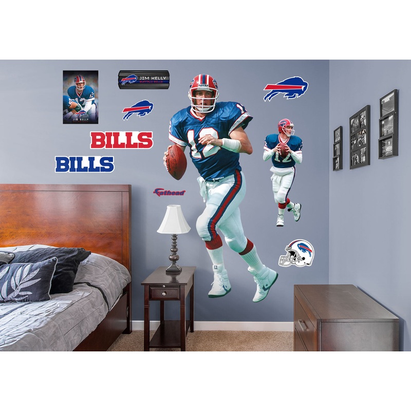 Jim Kelly – RealBig Legend Collection – Official NFL – Buffalo Bills – Reusable Vinyl Wall Decals