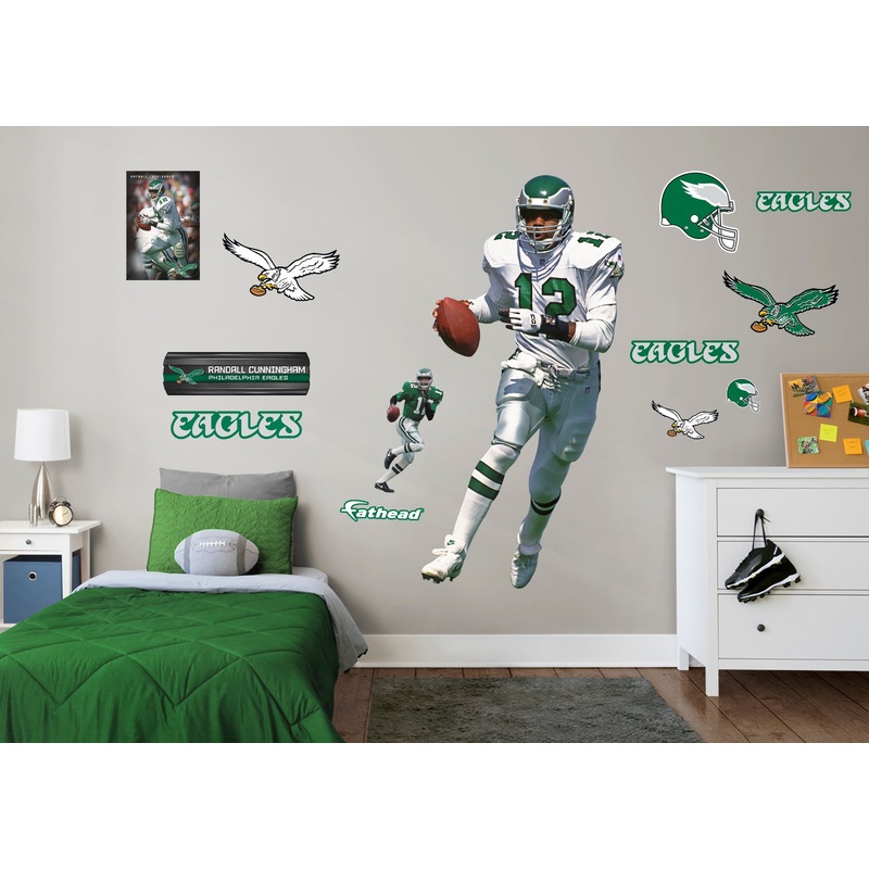 Randall Cunningham – RealBig Legend Collection – Official NFL – Philadelphia Eagles – Reusable Vinyl Wall Decals