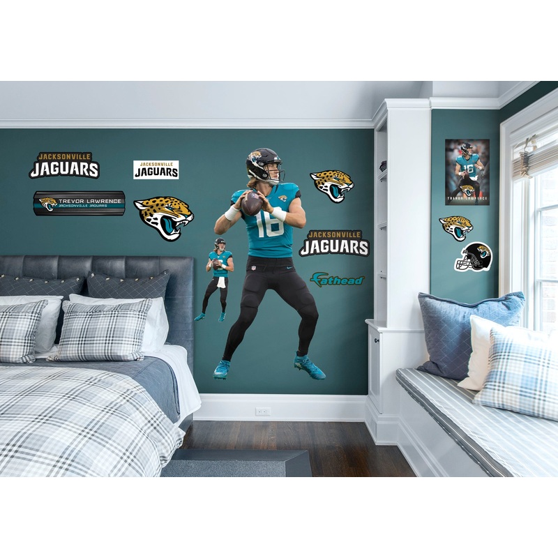 Trevor Lawrence – RealBig Collection – Official NFL – Jacksonville Jaguars – Reusable Vinyl Wall Decals #1