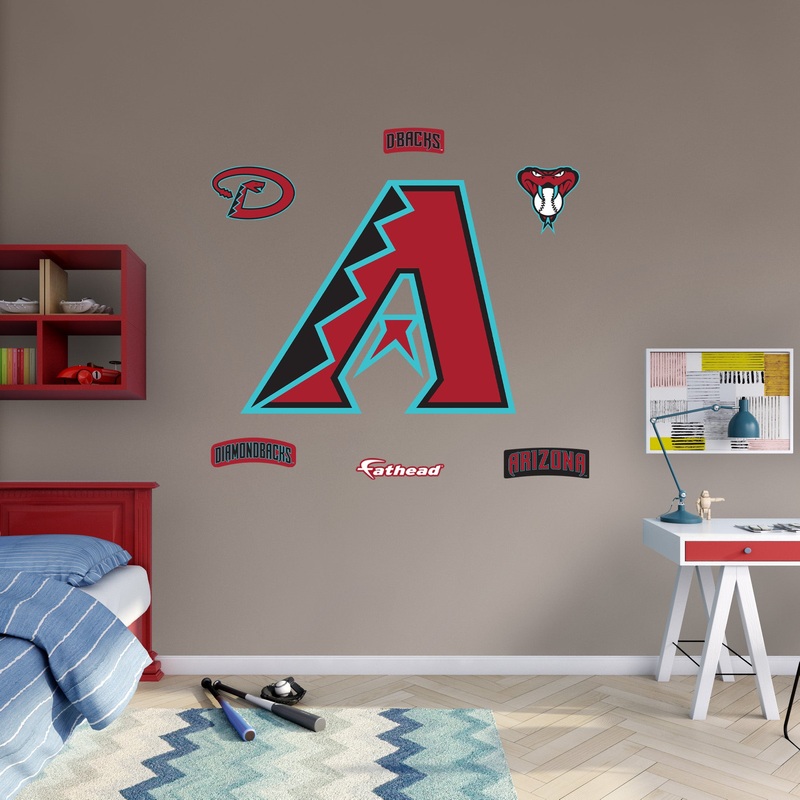 Arizona Diamondbacks – RealBig Logo Collection – Official MLB – Reusable Vinyl Wall Decals