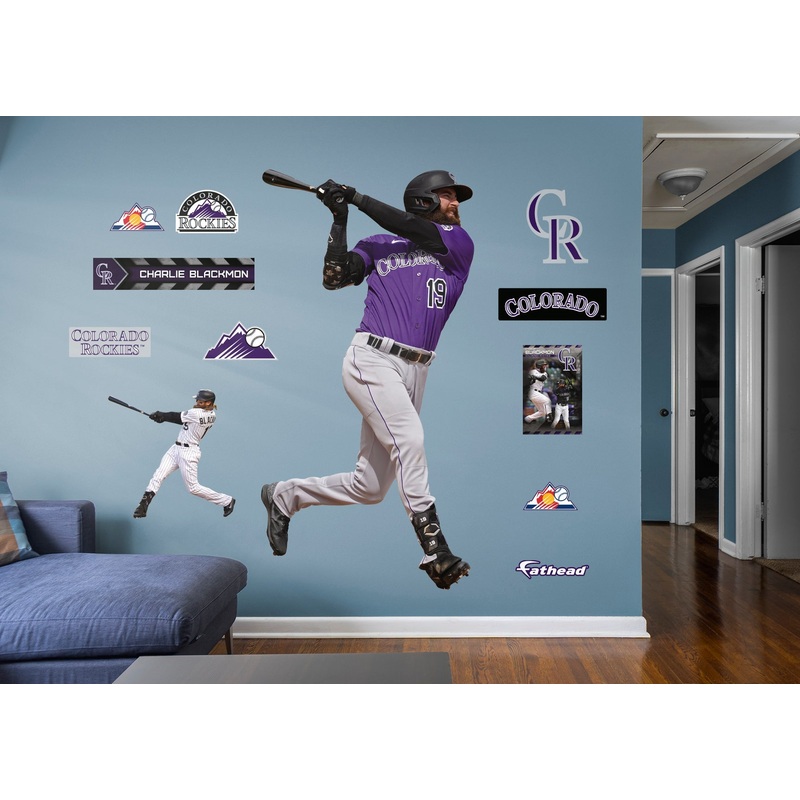 Charlie Blackmon – RealBig Collection – Official MLB – Colorado Rockies – Reusable Vinyl Wall Decals #2