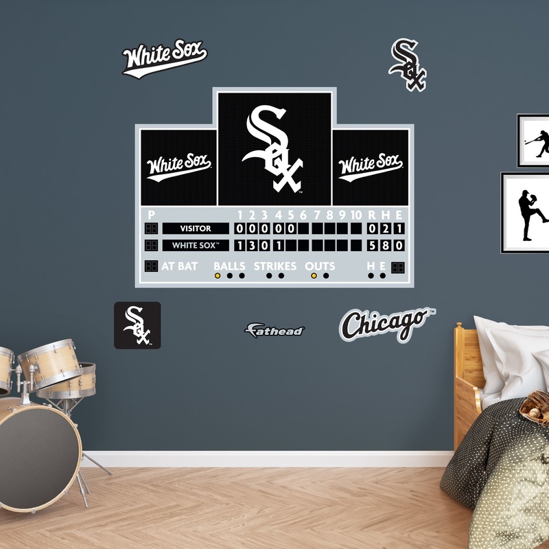Chicago White Sox – RealBig Scoreboard Collection – Official MLB – Reusable Vinyl Wall Decals