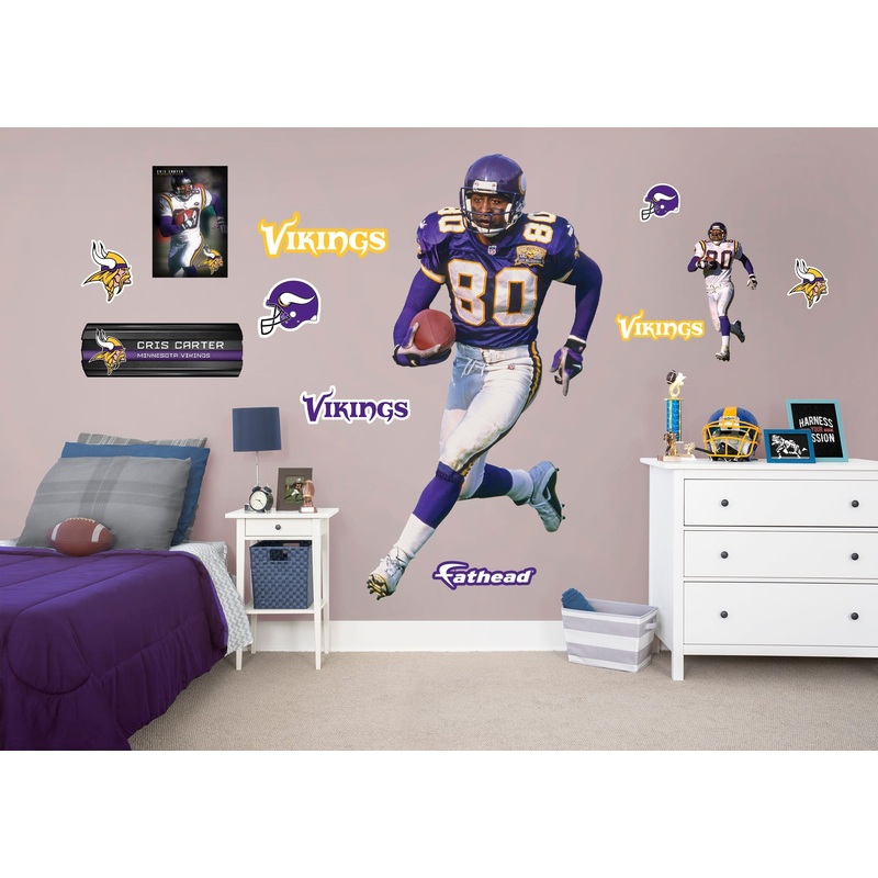 Cris Carter – RealBig Legend Collection – Official NFL – Minnesota Vikings – Reusable Vinyl Wall Decals