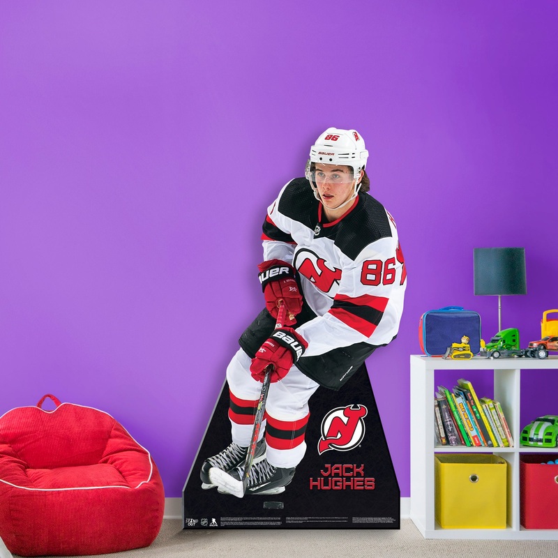 Jack Hughes – Life-Size Stand Out – Official NHL – New Jersey Devils – Foam Core Cutout