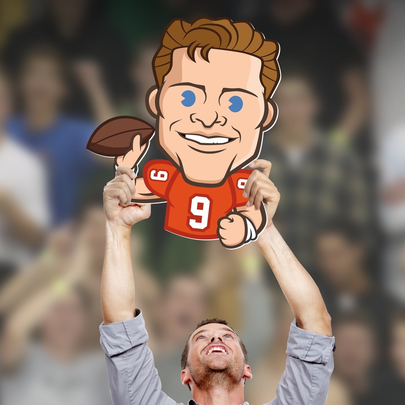 Joe Burrow Emoji – Big Head – Official NFL – Cincinnati Bengals – Foam Core Cutout
