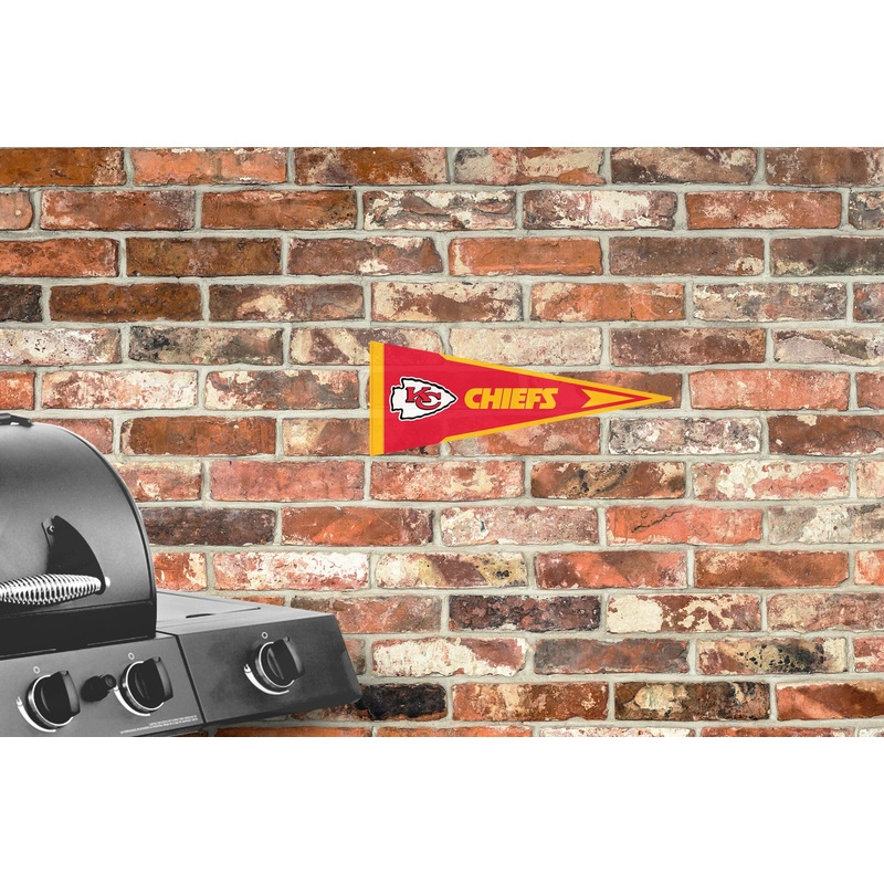 Kansas City Chiefs – Pennant – Outdoor Wall Decal – Official NFL – Scratch Resistant Alumigraphics Smooth
