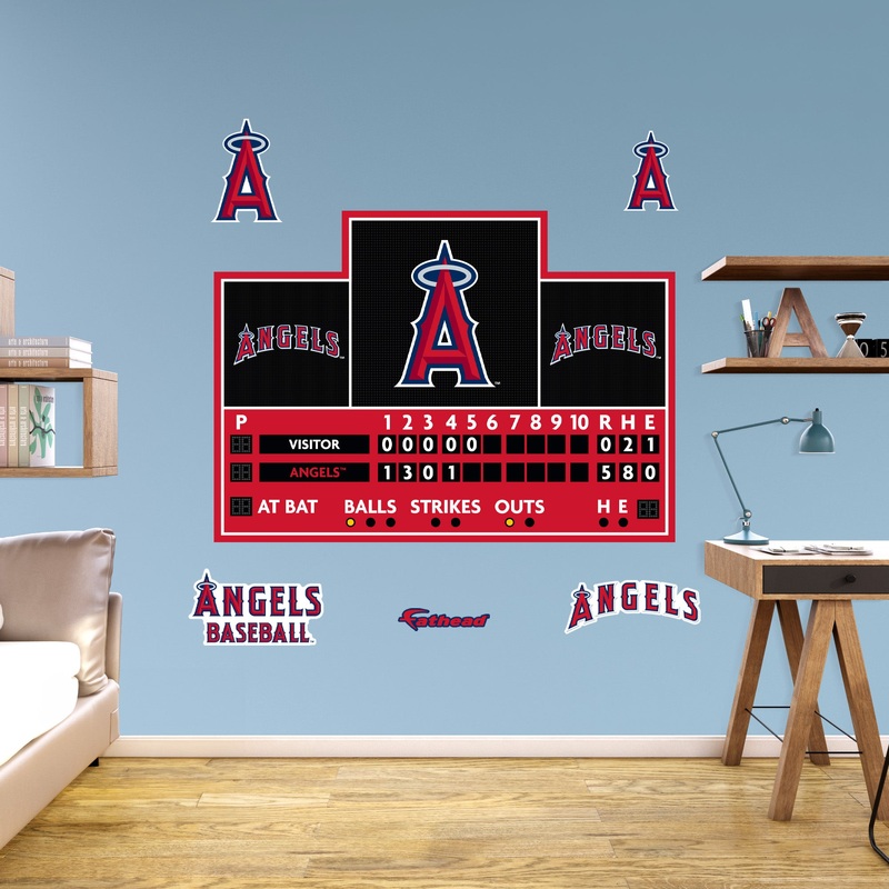 Los Angeles Angels – RealBig Scoreboard Collection – Official MLB – Reusable Vinyl Wall Decals