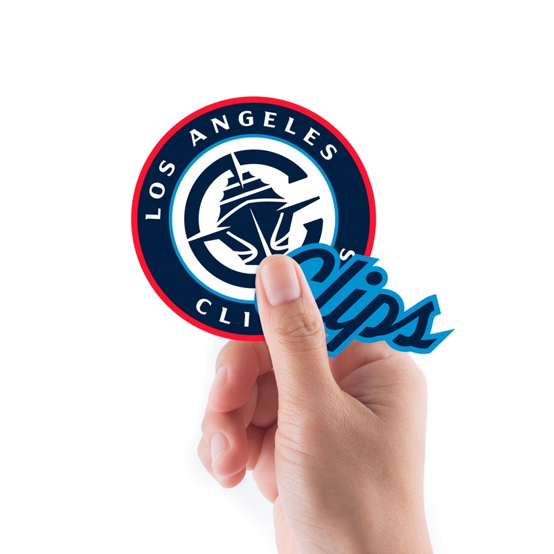Los Angeles Clippers – 5 Logo Minis (Mixed Sizes) – Official NBA – Reusable Vinyl Decals