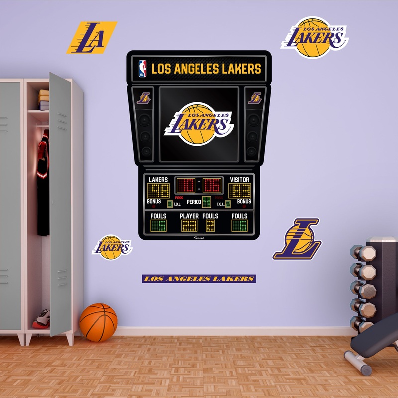 Los Angeles Lakers – RealBig Scoreboard Collection – Official NBA – Reusable Vinyl Wall Decals