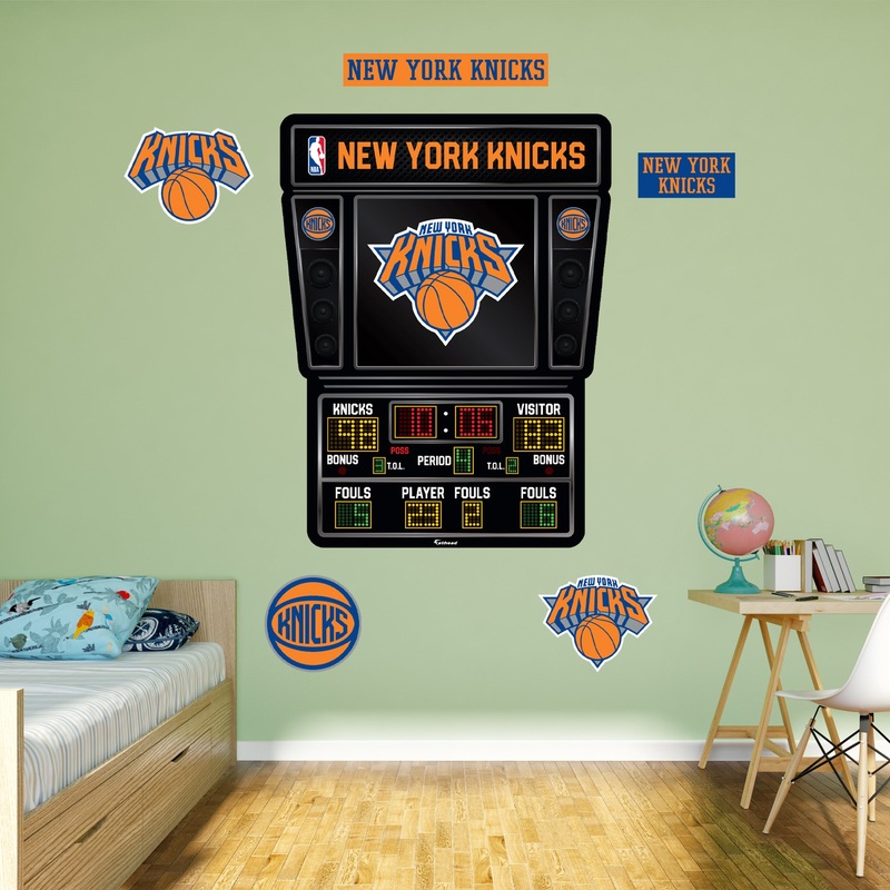 New York Knicks – RealBig Scoreboard Collection – Official NBA – Reusable Vinyl Wall Decals