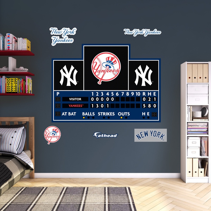 New York Yankees – RealBig Scoreboard Collection – Official MLB – Reusable Vinyl Wall Decals