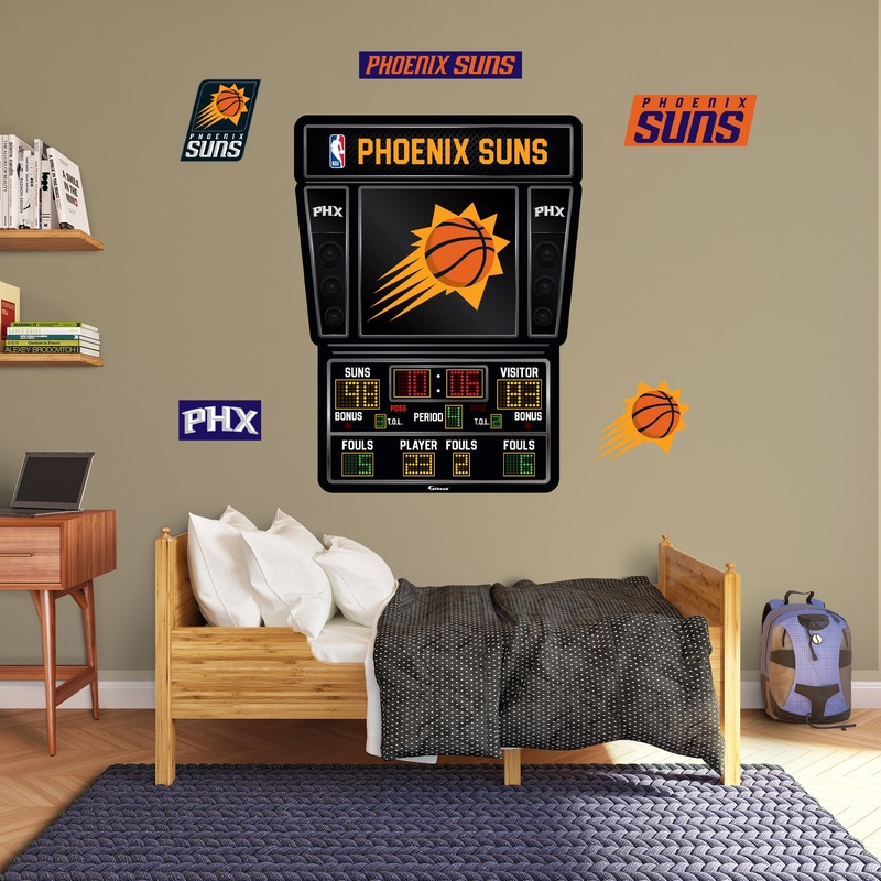 Phoenix Suns – RealBig Scoreboard Collection – Official NBA – Phoenix Suns – Reusable Vinyl Wall Decals