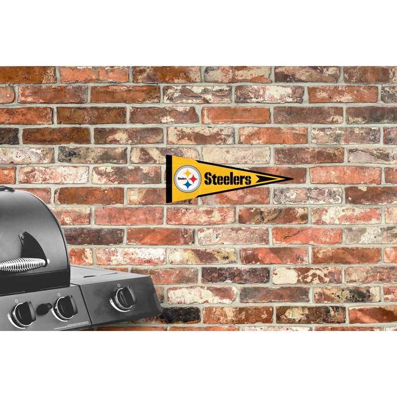 Pittsburgh Steelers – Pennant – Outdoor Wall Decal – Official NFL – Scratch Resistant Alumigraphics Smooth