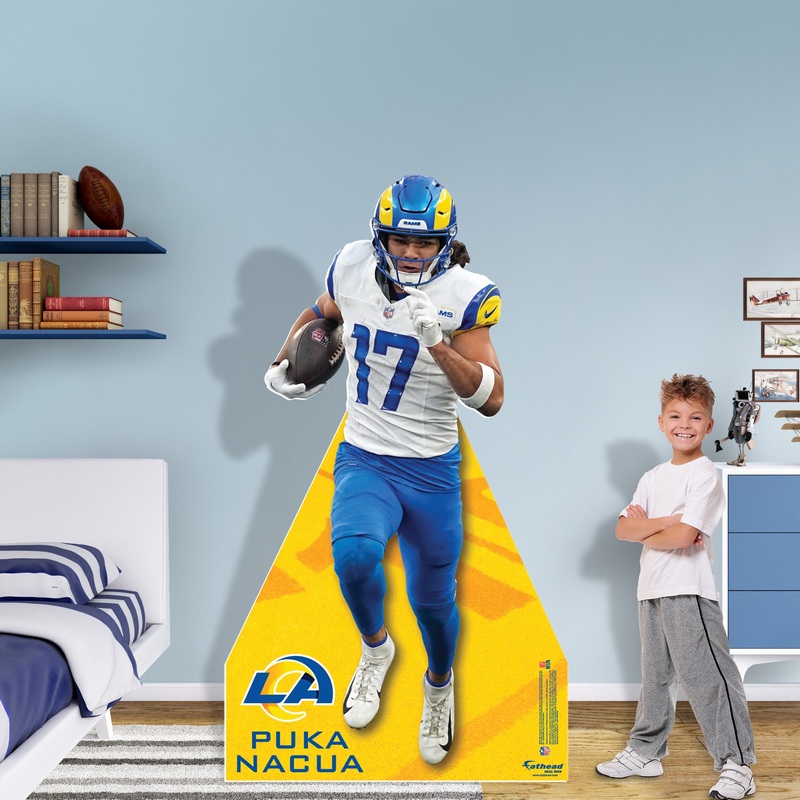 Puka Nacua – Life-Size Stand Out – Official NFL – Los Angeles Rams – Foam Core Cutout