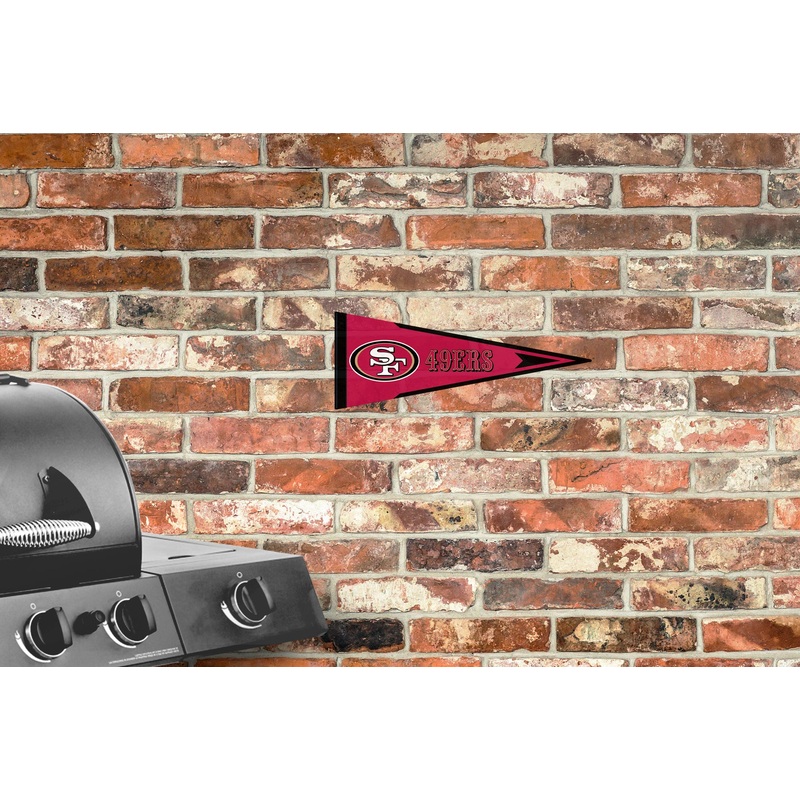 San Francisco 49ers – Pennant – Outdoor Wall Decal – Official NFL – Scratch Resistant Alumigraphics Smooth