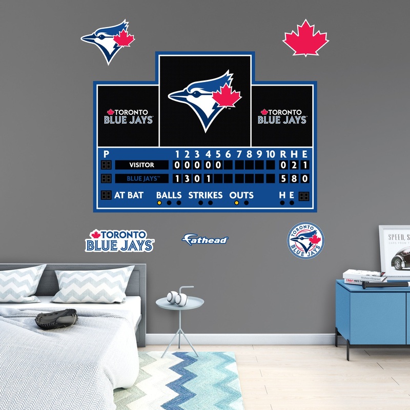 Toronto Blue Jays – RealBig Scoreboard Collection – Official MLB – Reusable Vinyl Wall Decals