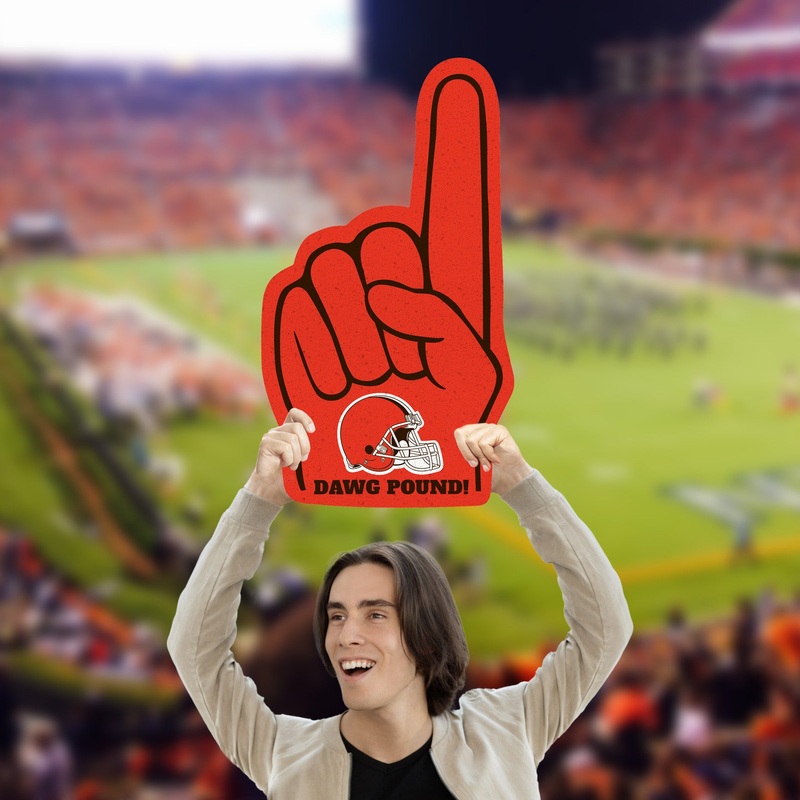 Foam Finger – Big Head – Official NFL – Cleveland Browns – Foam Core Cutout