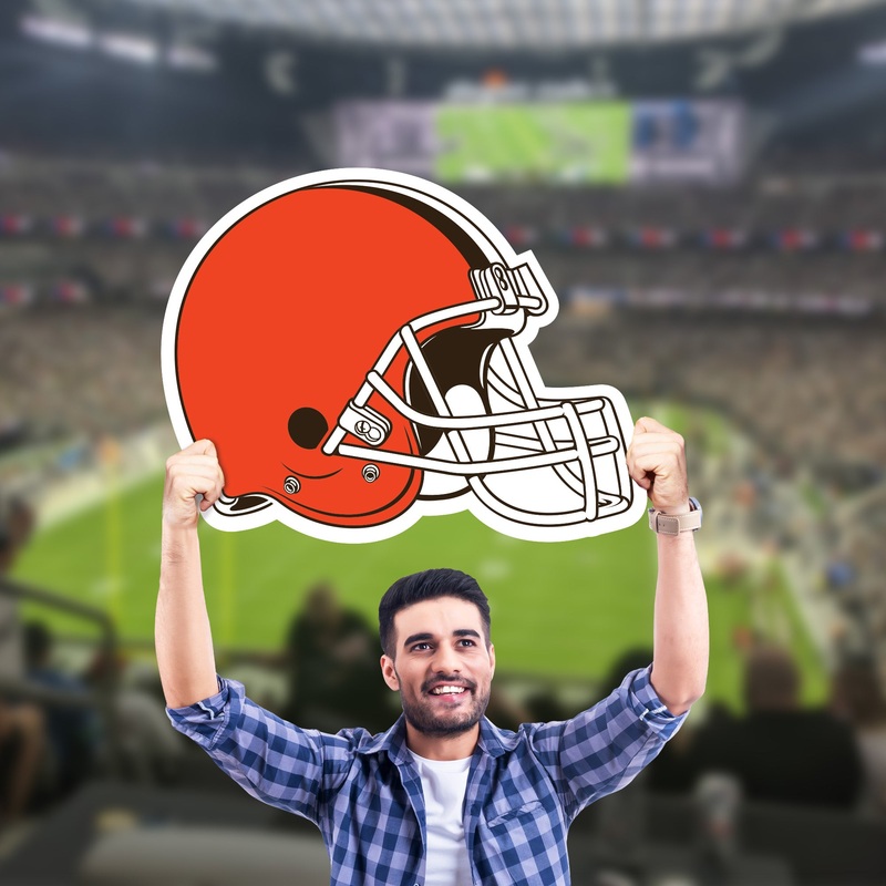 Foamcore Logo – Big Head – Official NFL – Cleveland Browns – Foam Core Cutout