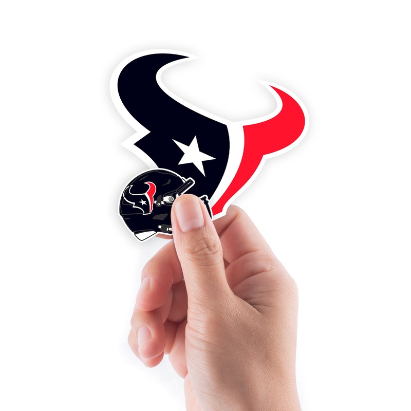 Houston Texans – 5 Logo Minis (Mixed Sizes) – Official NFL – Reusable Vinyl Decals #3