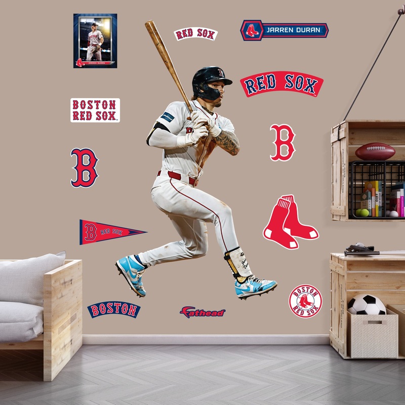 Jarren Duran – RealBig Collection – Official MLB – Boston Red Sox – Reusable Vinyl Wall Decals