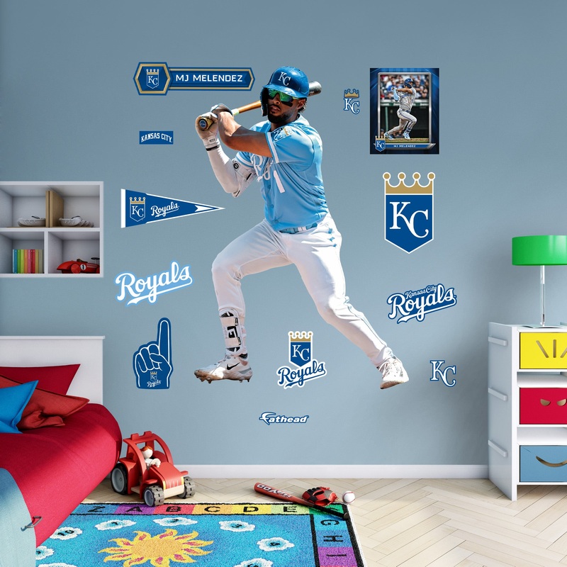 MJ Melendez – RealBig Collection – Official MLB – Kansas City Royals – Reusable Vinyl Wall Decals