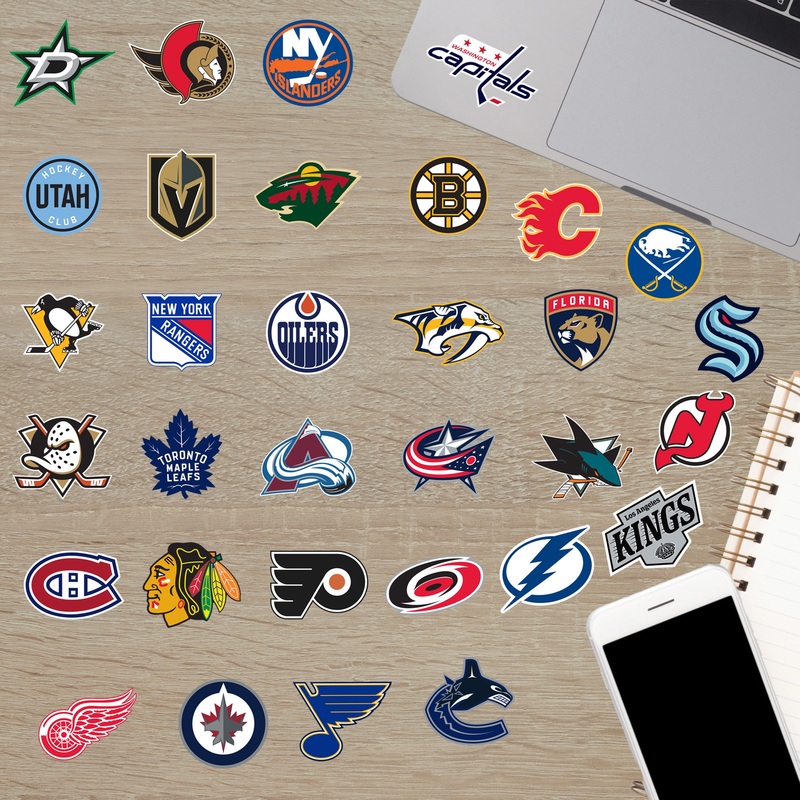 NHL Teams – Minis Collection (Mixed Sizes) – Official NHL – Reusable Vinyl Decals