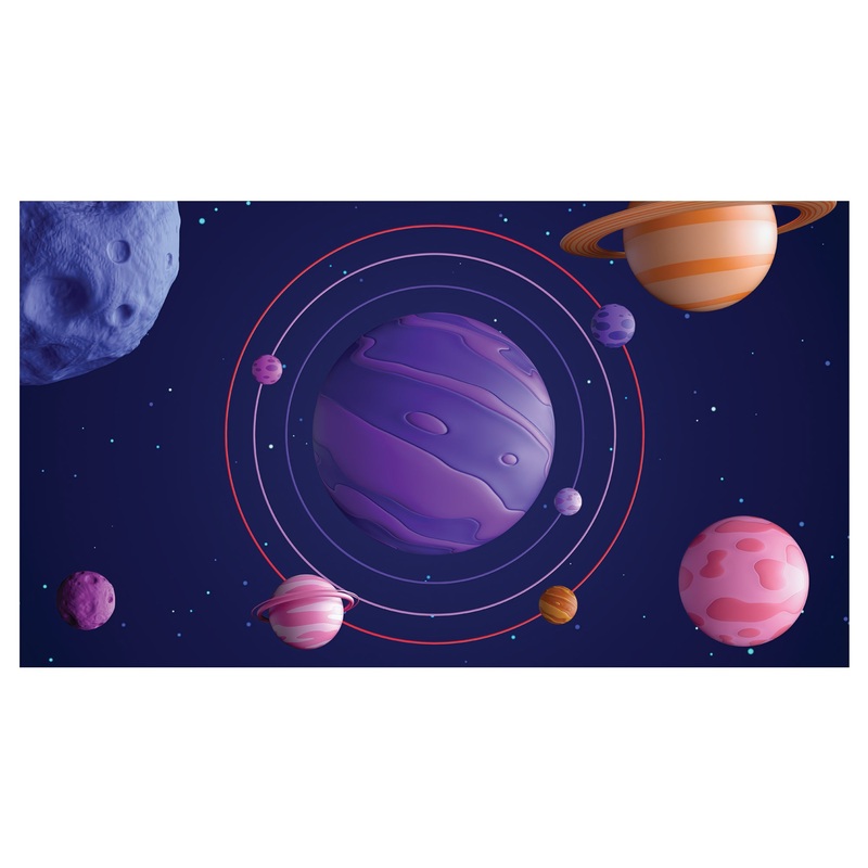 Planets: Candy Mural        –   Removable     Adhesive Decal