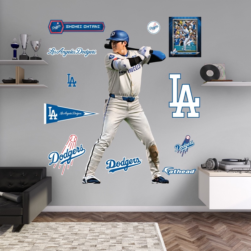 Shohei Ohtani – RealBig City Connect Collection – Official MLB – Los Angeles Dodgers – Reusable Vinyl Wall Decals
