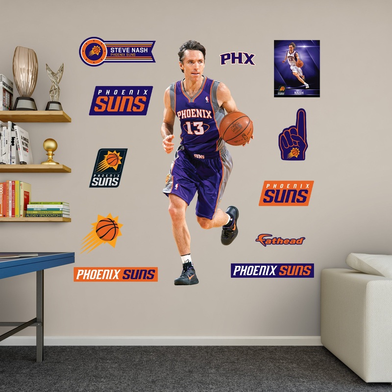 Steve Nash Legend – RealBig Collection – Official NBA – Phoenix Suns – Reusable Vinyl Wall Decals