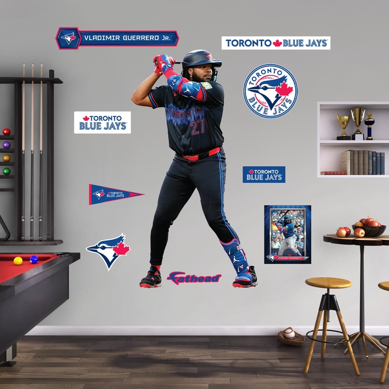 Vladimir Guerrero Jr. – RealBig City Connect Collection – Official MLB – Toronto Blue Jays – Reusable Vinyl Wall Decals