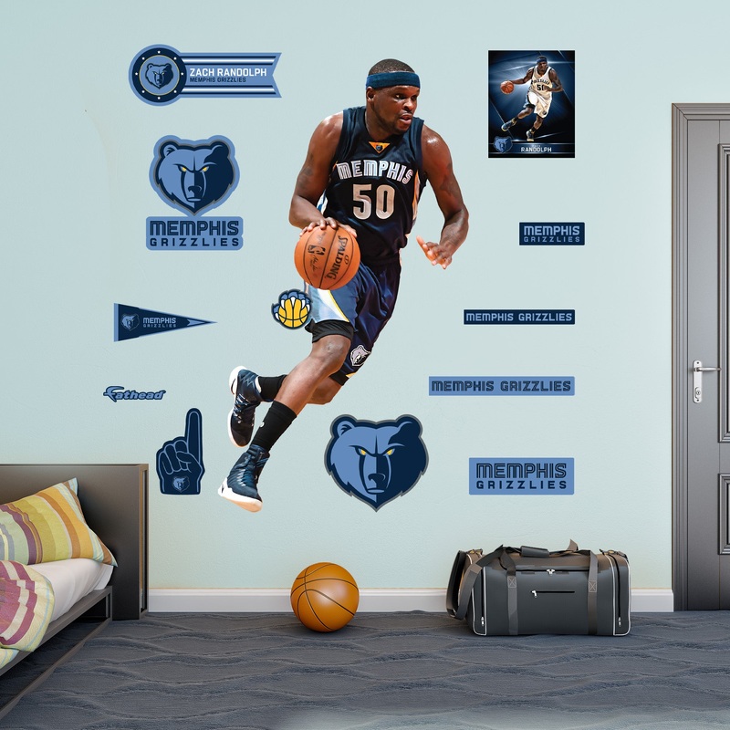 Zach Randolph Legend – RealBig Collection – Official NBA – Memphis Grizzlies – Reusable Vinyl Wall Decals