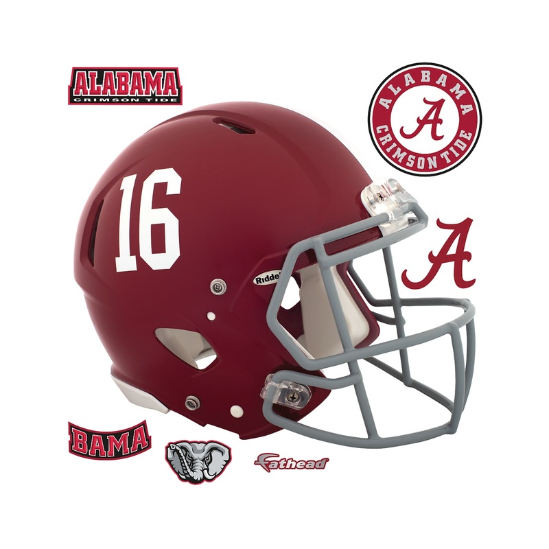 Alabama Crimson Tide – RealBig Helmet Collection – Official NCAA – University of Alabama – Reusable Vinyl Wall Decals #1