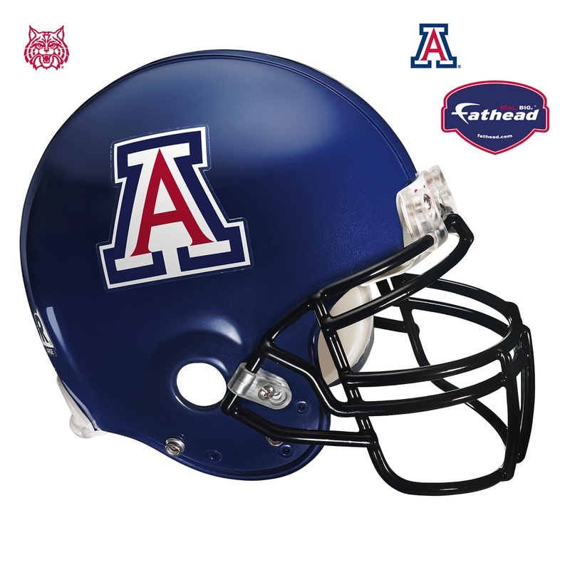 Arizona Wildcats – RealBig Helmet Collection – Official NCAA – University of Arizona – Reusable Vinyl Wall Decals