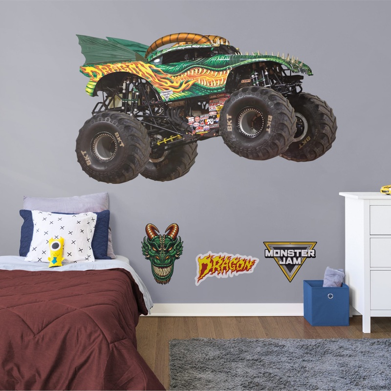 Dragon – RealBig Collection – Official Monster Jam – Reusable Vinyl Wall Decals