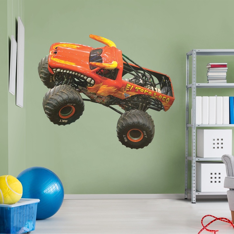 El Toro Loco – RealBig Collection – Official Monster Jam – Reusable Vinyl Wall Decals #1