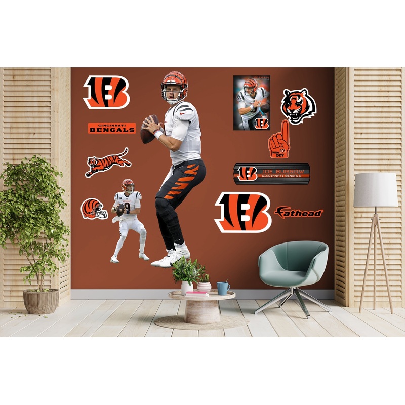 Joe Burrow – RealBig Collection – Official NFL – Cincinnati Bengals – Reusable Vinyl Wall Decals #2