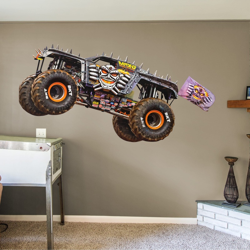 Max-D – RealBig Collection – Official Monster Jam – Reusable Vinyl Wall Decals
