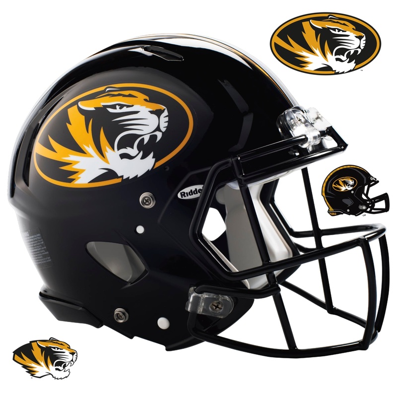 Missouri Tigers – RealBig Helmet Collection – Official NCAA – University of Missouri – Reusable Vinyl Wall Decals