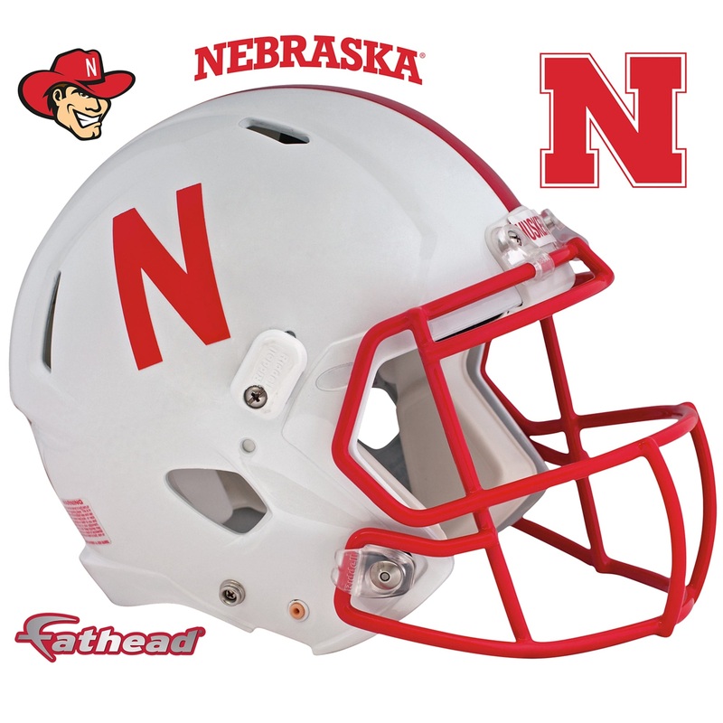Nebraska Cornhuskers – RealBig Helmet Collection – Official NCAA – Reusable Vinyl Wall Decals