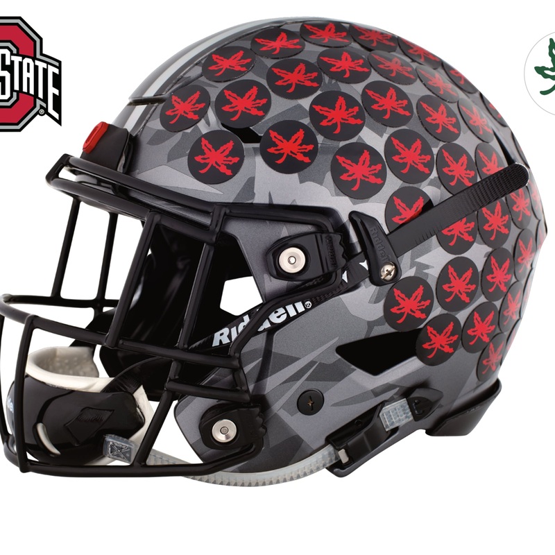 Ohio State Buckeyes Wolf Helmet – RealBig Collection – Official NCAA – Ohio State University – Reusable Vinyl Wall Decals