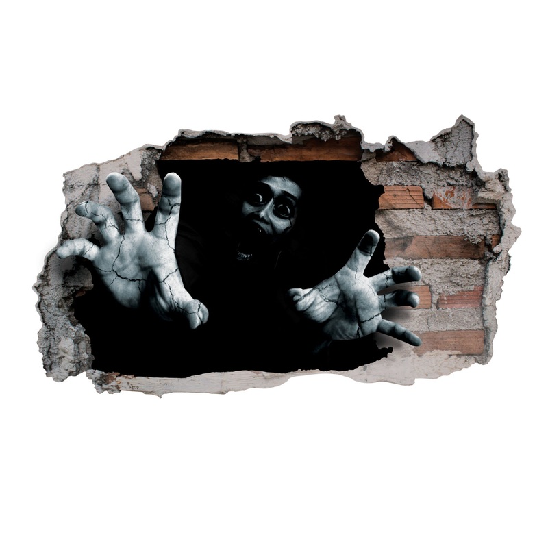 Possessed Maniac Out of the Wall        –   Removable     Adhesive Decal