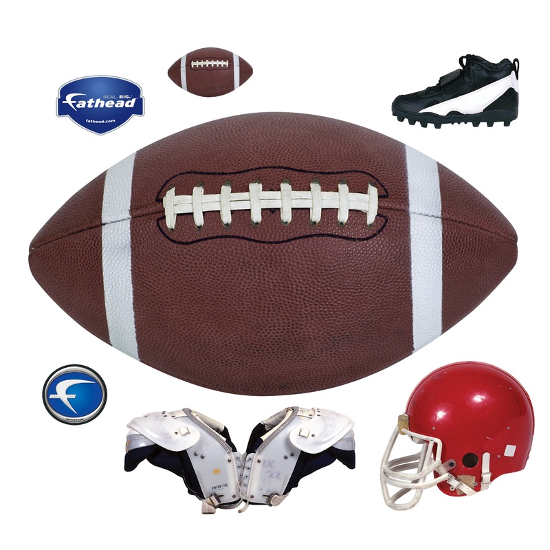 Sports: Football Assorted Graphics        –   Removable     Adhesive Decal