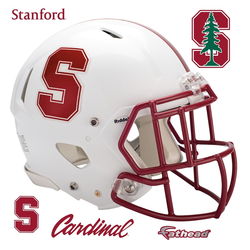 Stanford Cardinal Helmet – RealBig Collection – Official NCAA – Stanford University – Reusable Vinyl Wall Decals