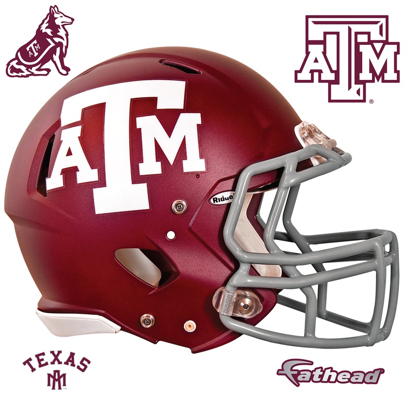 Texas A&M Aggies – RealBig Helmet Collection – Official NCAA – Reusable Vinyl Wall Decals