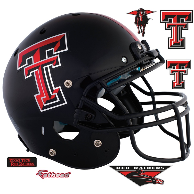 Texas Tech Red Raiders – RealBig Helmet Collection – Official NCAA – Reusable Vinyl Wall Decals