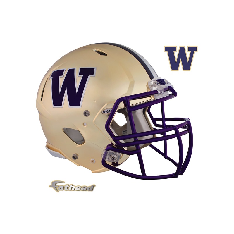 Washington Huskies – RealBig Helmet Collection – Official NCAA – University of Washington – Reusable Vinyl Wall Decals