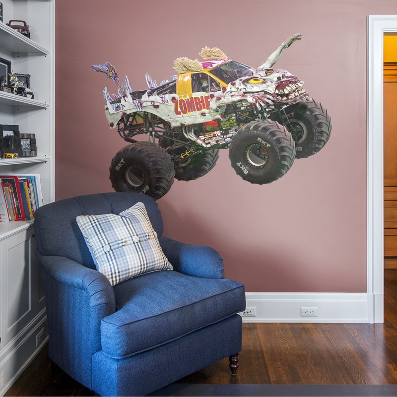 Zombie – RealBig Collection – Official Monster Jam – Reusable Vinyl Wall Decals
